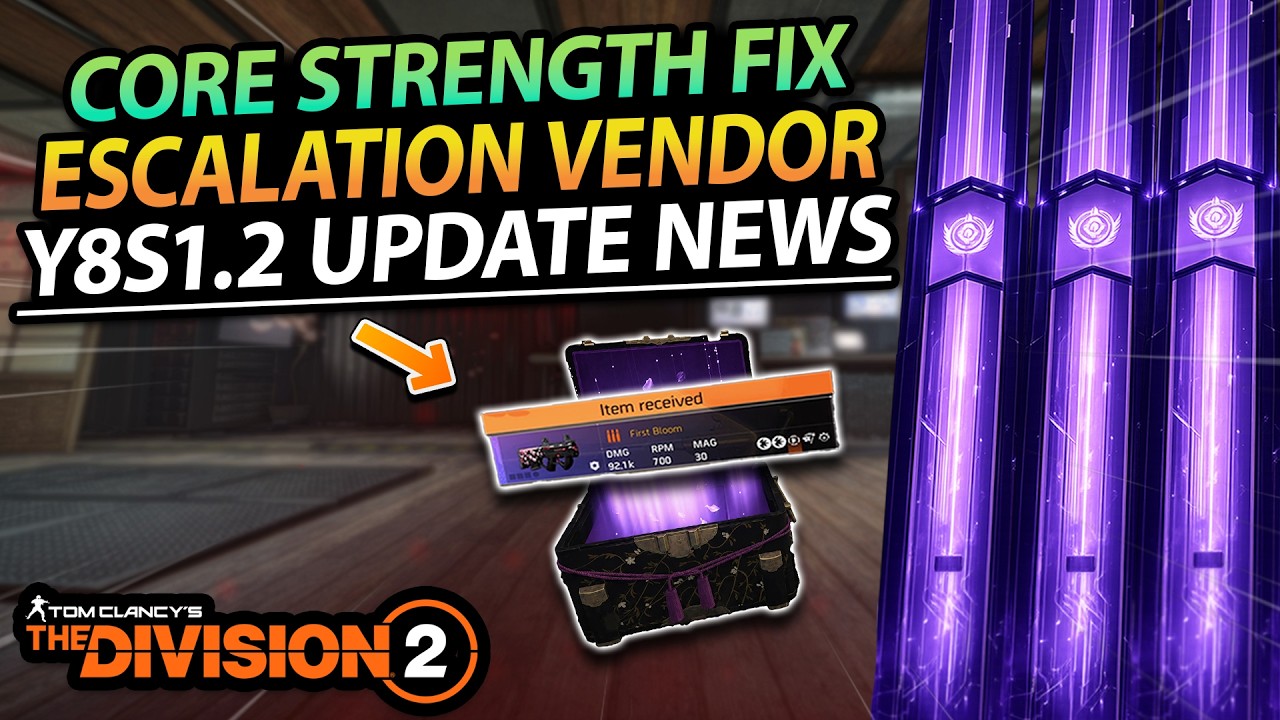 The Division 2 | NEW Escalation Vendor, Core Strength Fix, Tinkerer Fix & More!
