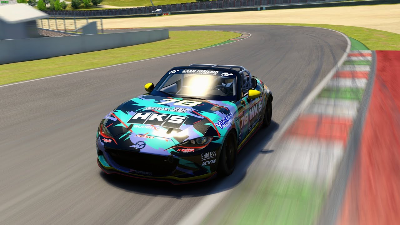 Hotlap Mugello Mazda mx5 cup 2:07.721