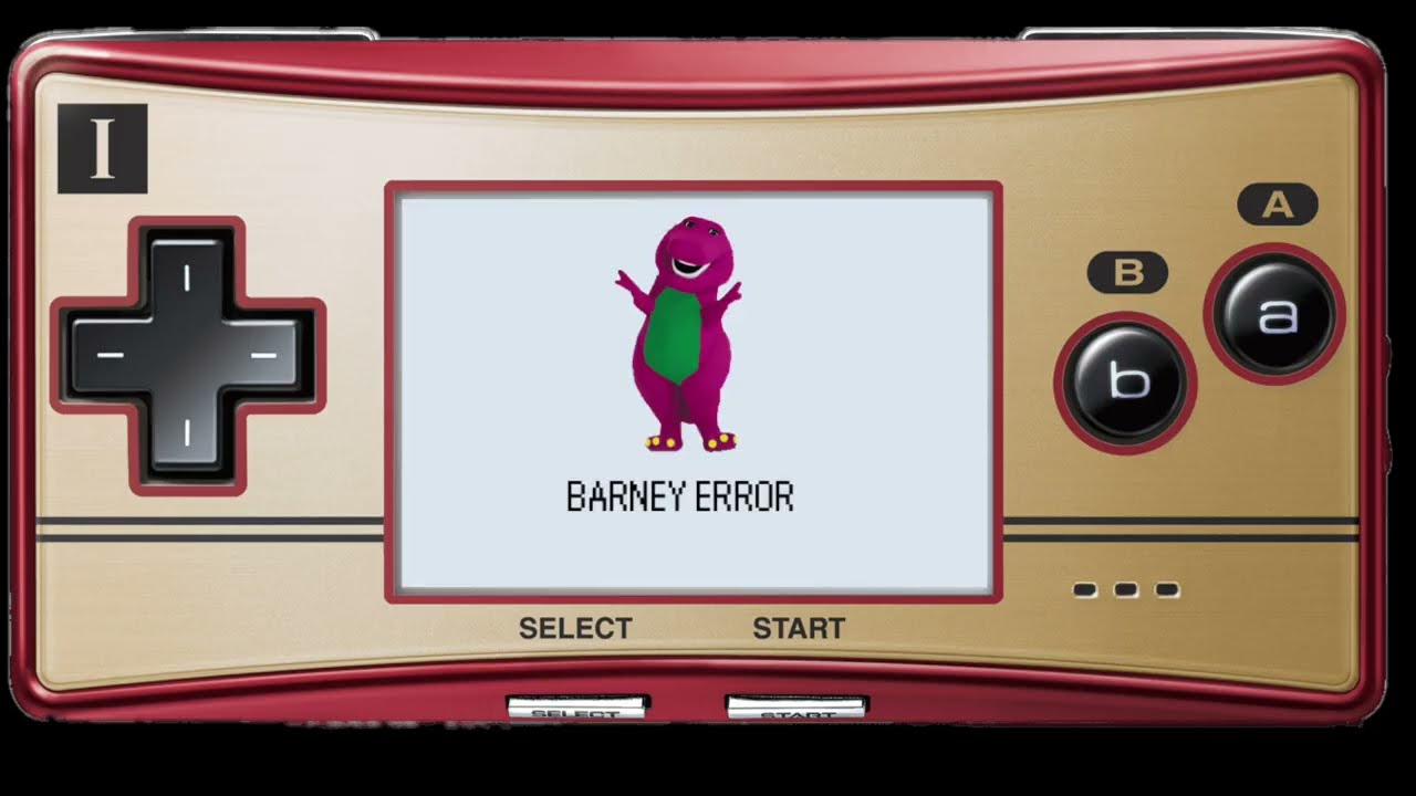 Barney Error Game Boy Micro Edition (15+ ONLY)