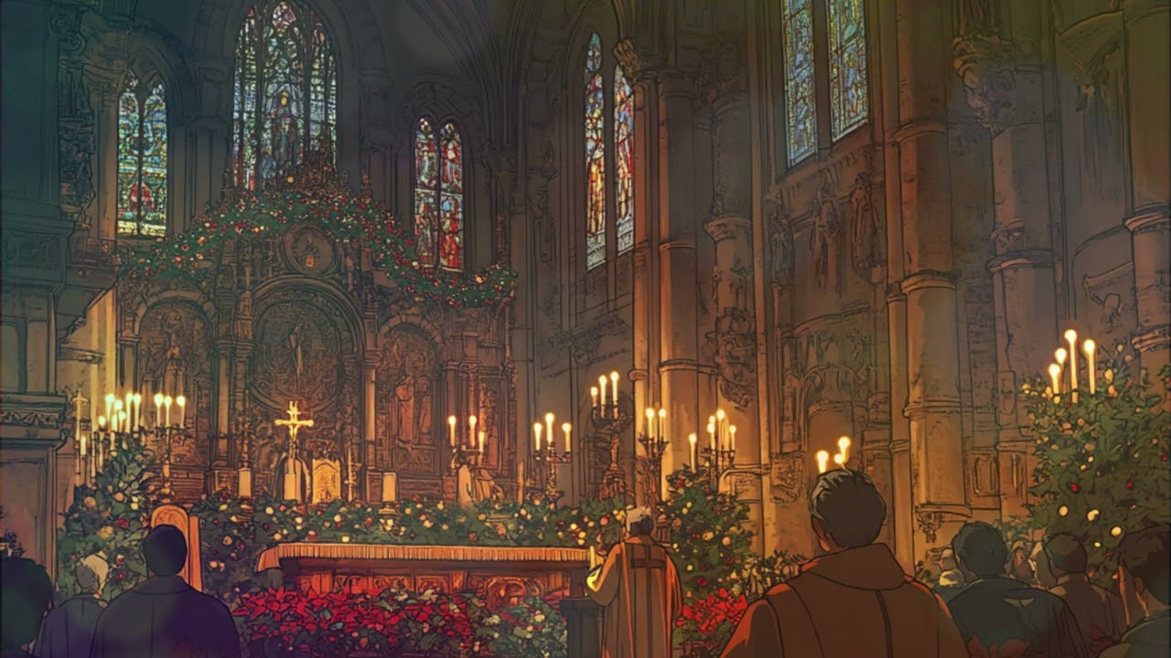 Christmas Mass Music and Scene