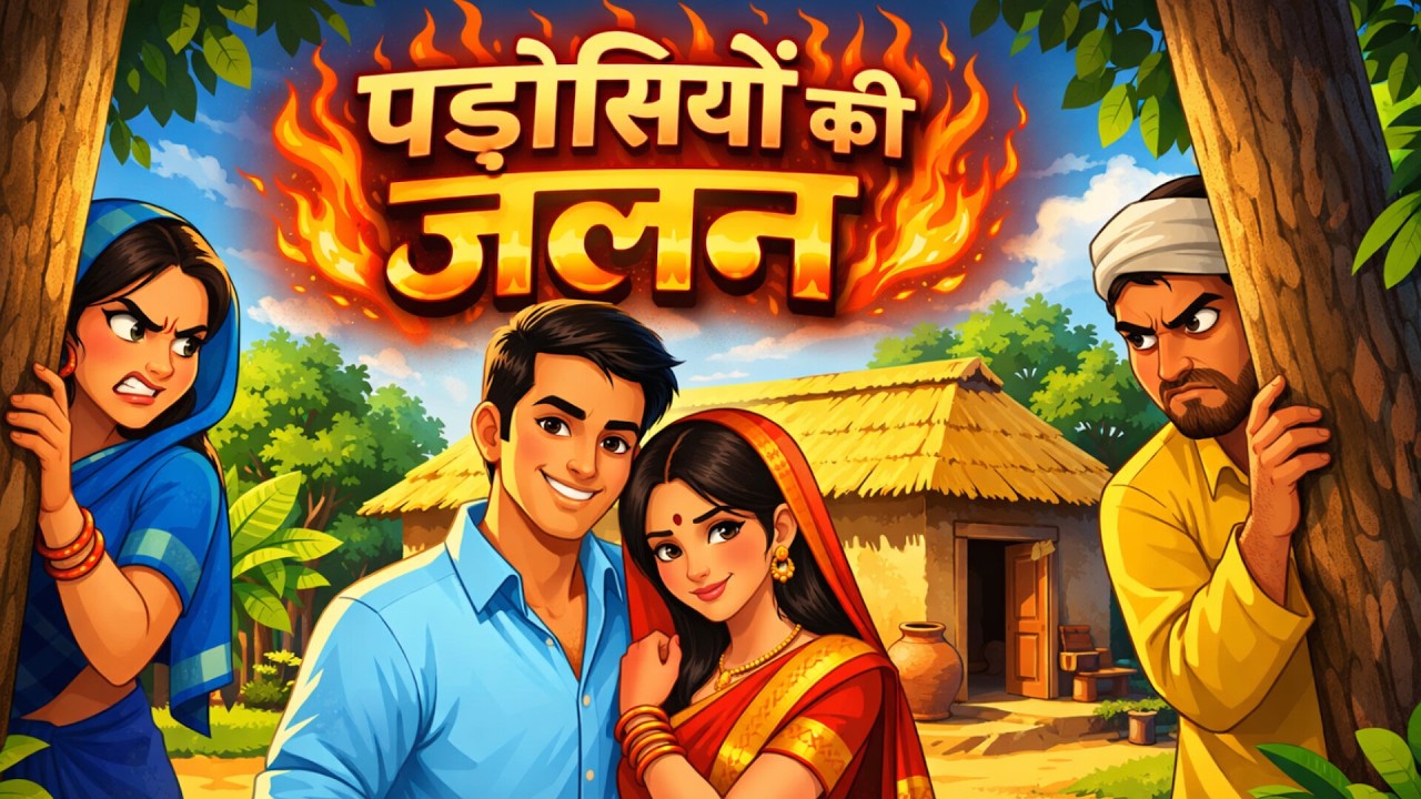 पड़ोसियों की जलन | Padosiyo Ki Jalan | Hindi Moral Story | Village Hindi Kahani | Cartoon Story