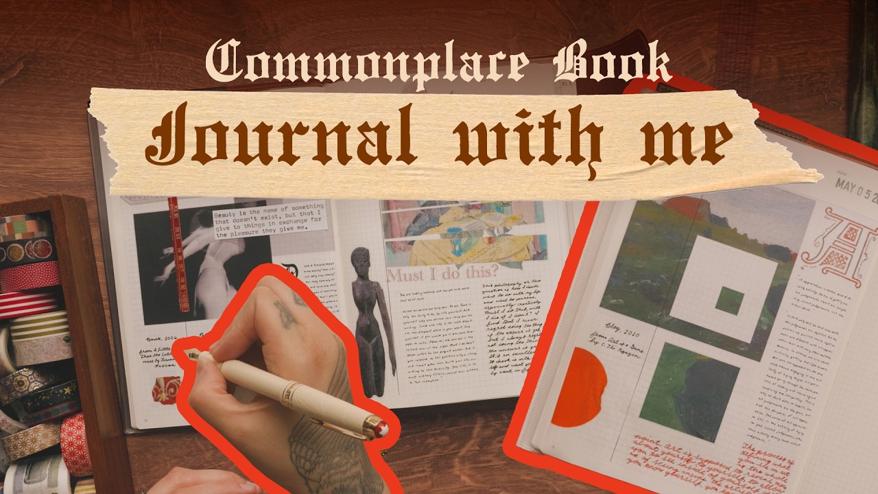 Commonplace Book: Journal with me about art & creativity