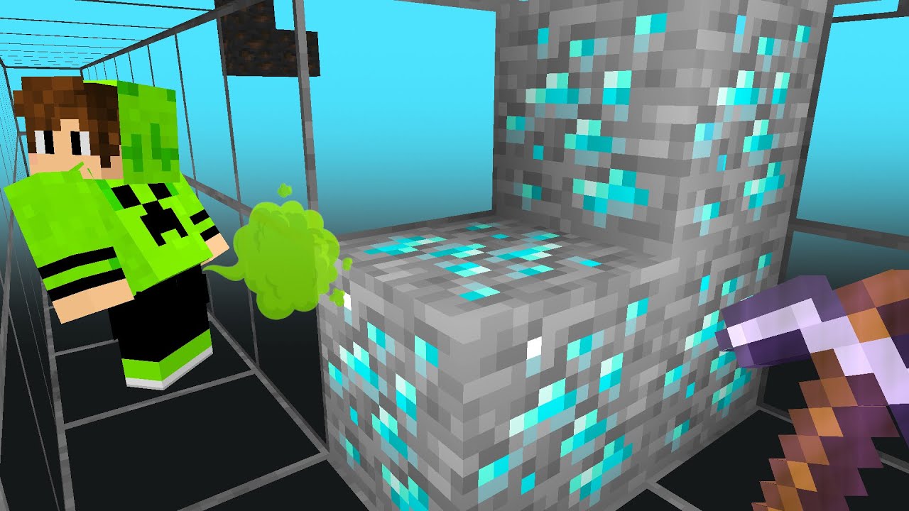 Trolei Meu Amigo com Vis&atilde;o RAIO X no Minecraft
