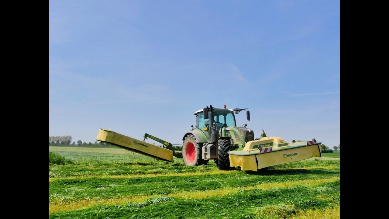 New FENDT 516 & KRONE 7m | Fauchage du Ray Grass à grande vitesse | GAEC De La Croix Pomiers