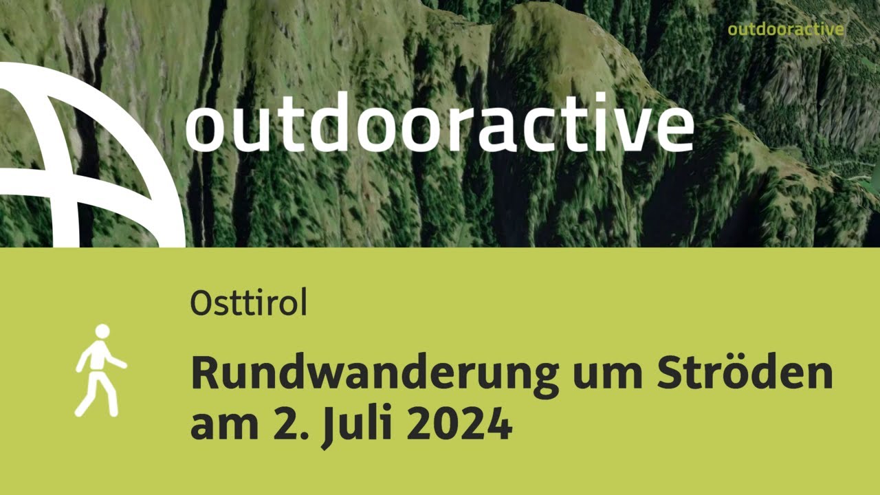 Interaktives 3D Video: Rundwanderung um Str&ouml;den am 2. Juli 2024