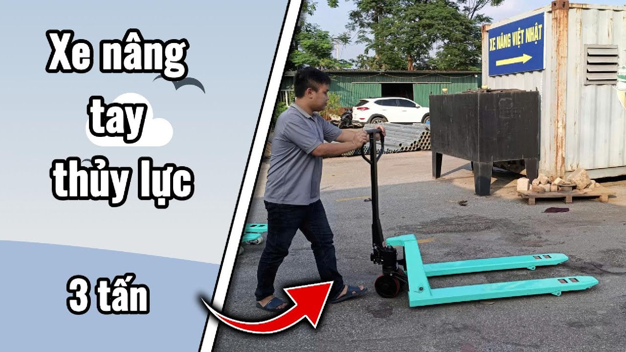 ✅Xe Nâng Tay Thủy Lực 3 Tấn Giá Tốt | Nâng Hạ 3000kg Êm Ái – Bền Bỉ – Phù Hợp Mọi Kho Hàng