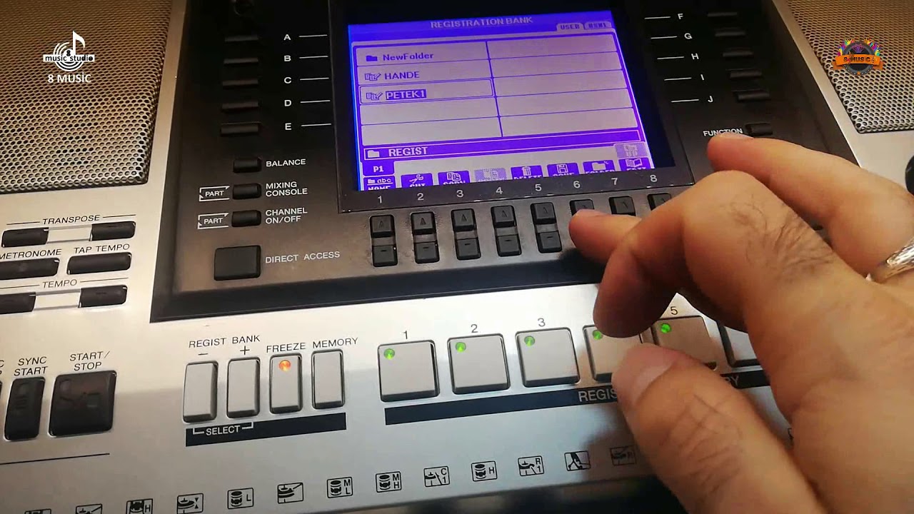 YAMAHA OR700 REGİSTRATİON BÖLÜMÜ