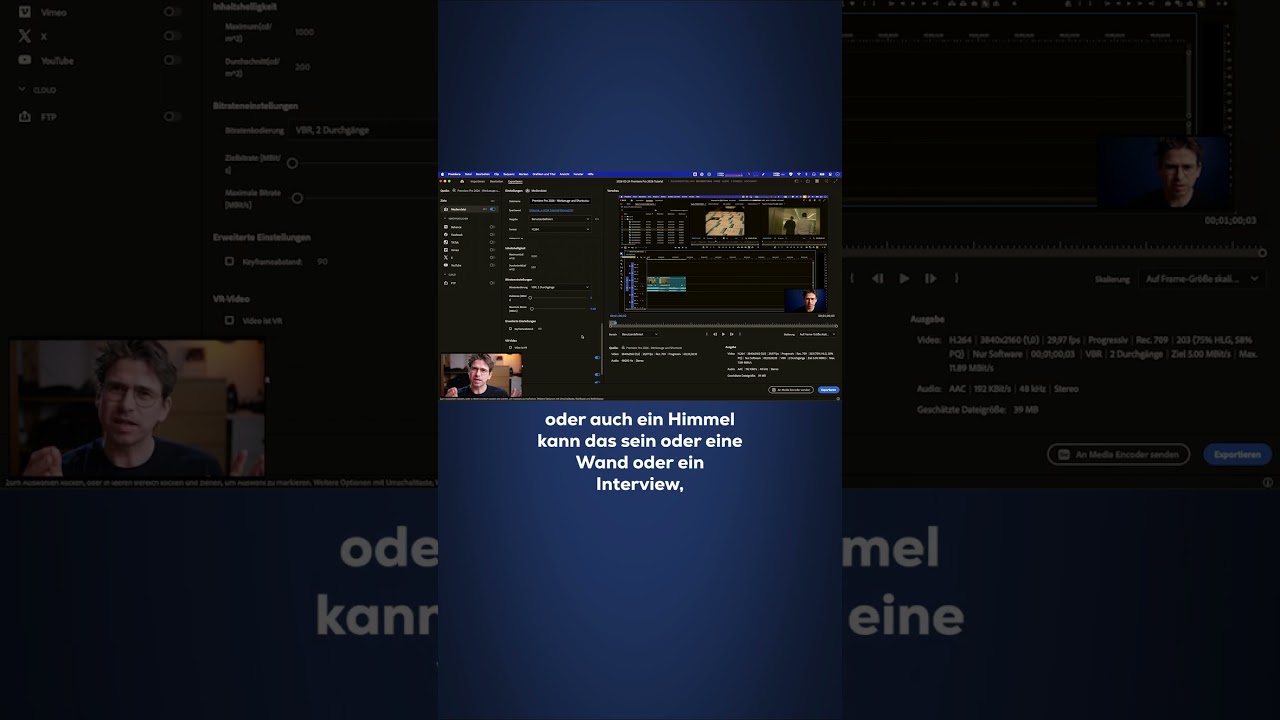 Was bedeuten 2 Durchg&auml;nge beim Auspielen aus Premiere Pro? #premiereprotutorial