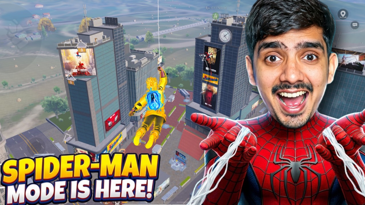BGMI New Spider-Man Theme Mode Full Gameplay | Spiderman Mode Gameplay