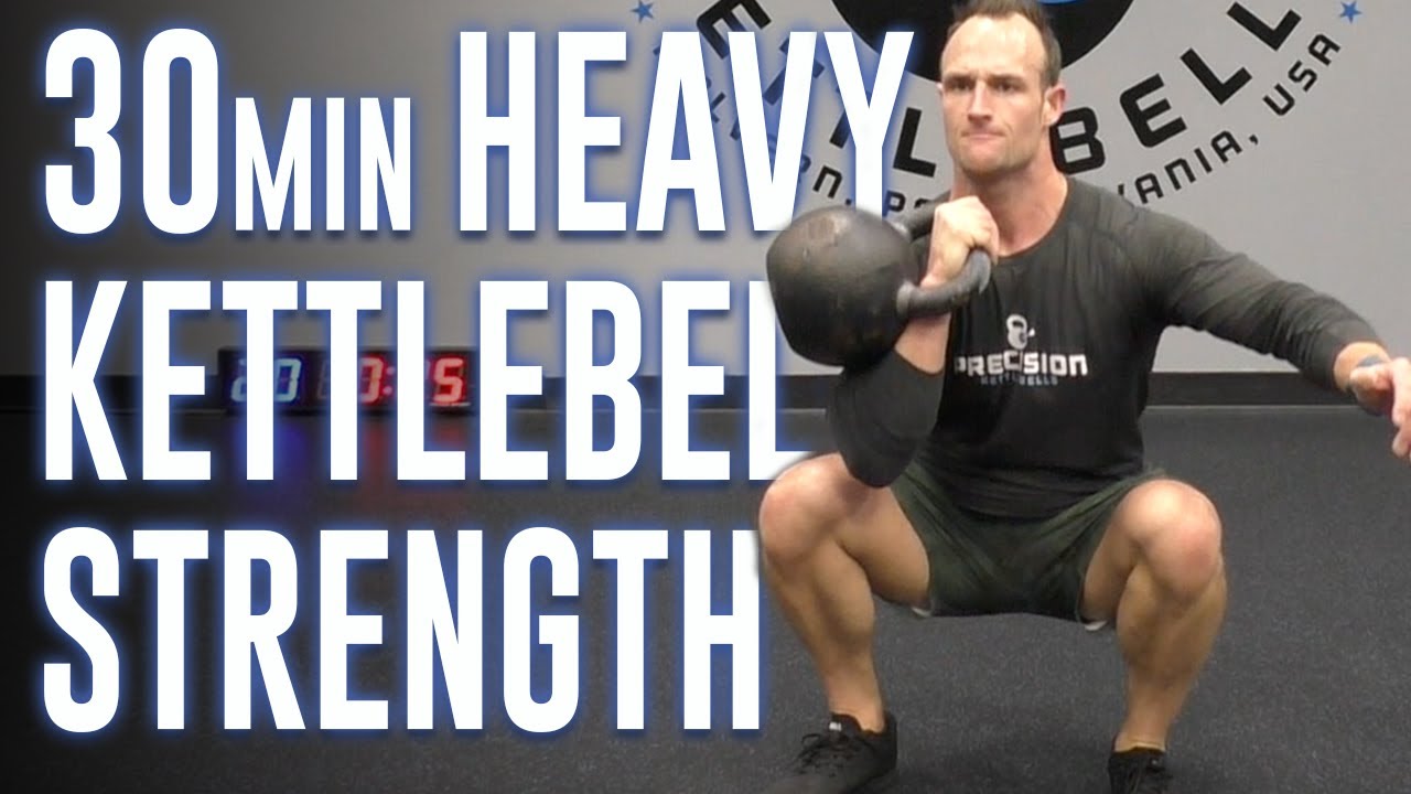 30 Minute Kettlebell Workout | Total Body Follow Along HEAVY Kettlebell Workout on YouTube