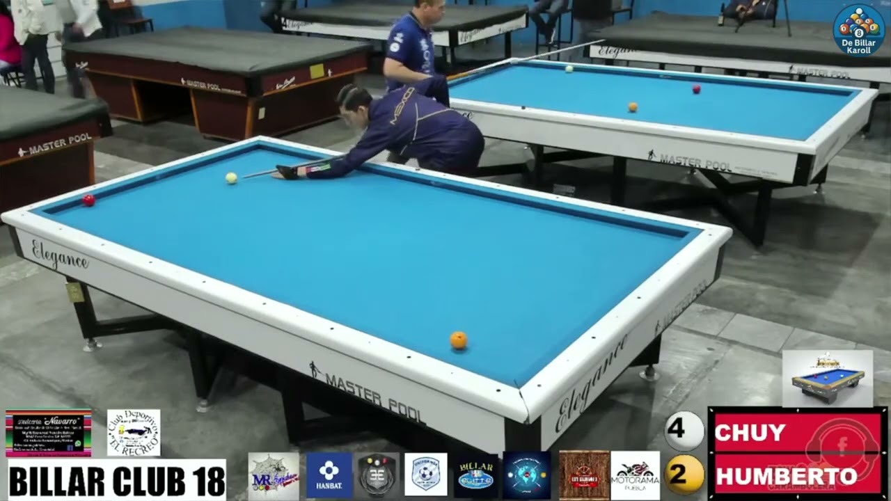 🏆BILLAR CLUB 18 SEMIS : JESUS CASTELLANOS 🆚 HUMBERTO MALAGONRIGO | RAMOS  🆚 ALFREDO .