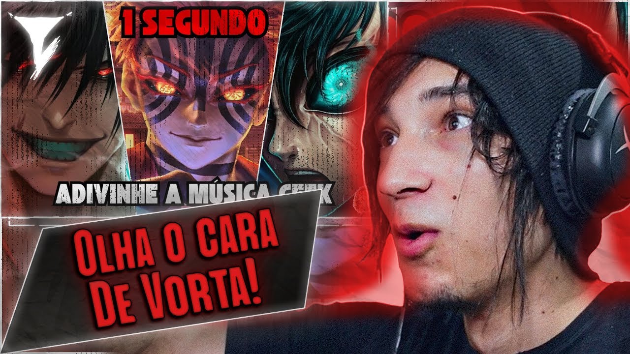 REACT 🎵 Especial AniRap🔥 Só 1 Segundo! Consegue Adivinhar a Música Geek? 🎧🔥 - 04