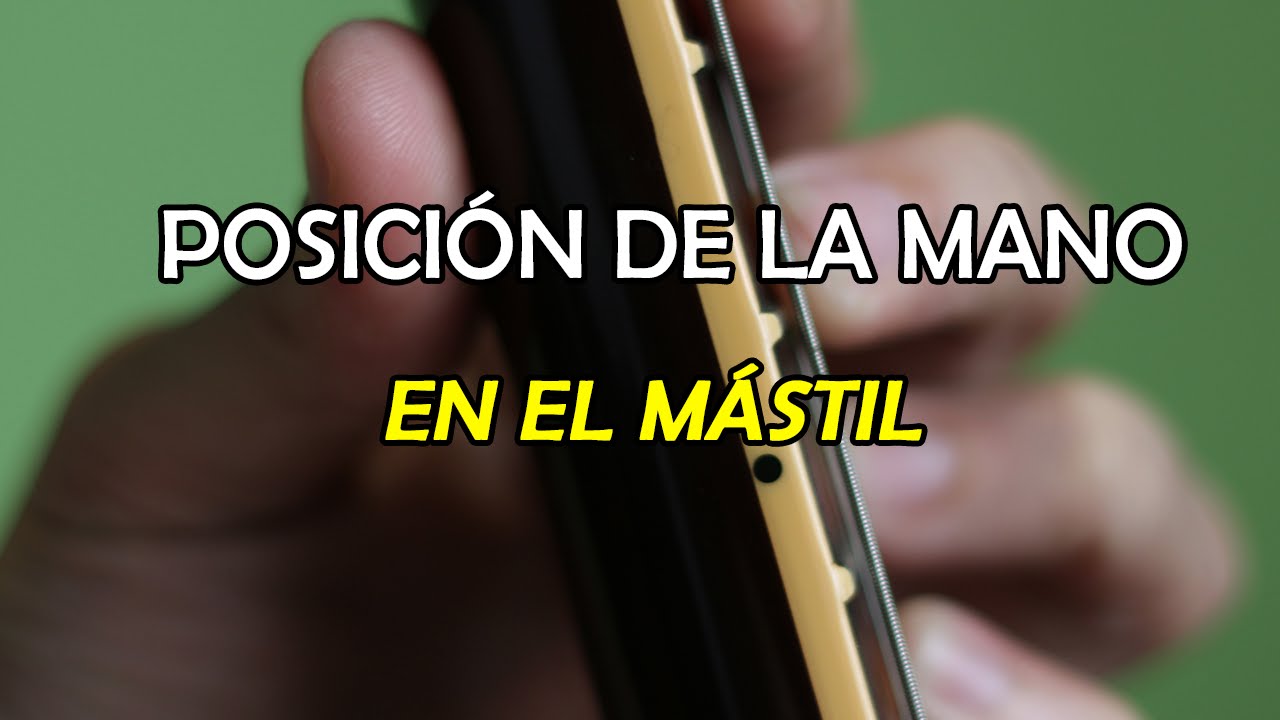 Posición de la mano izquierda en el mástil de la guitarra. P1C02