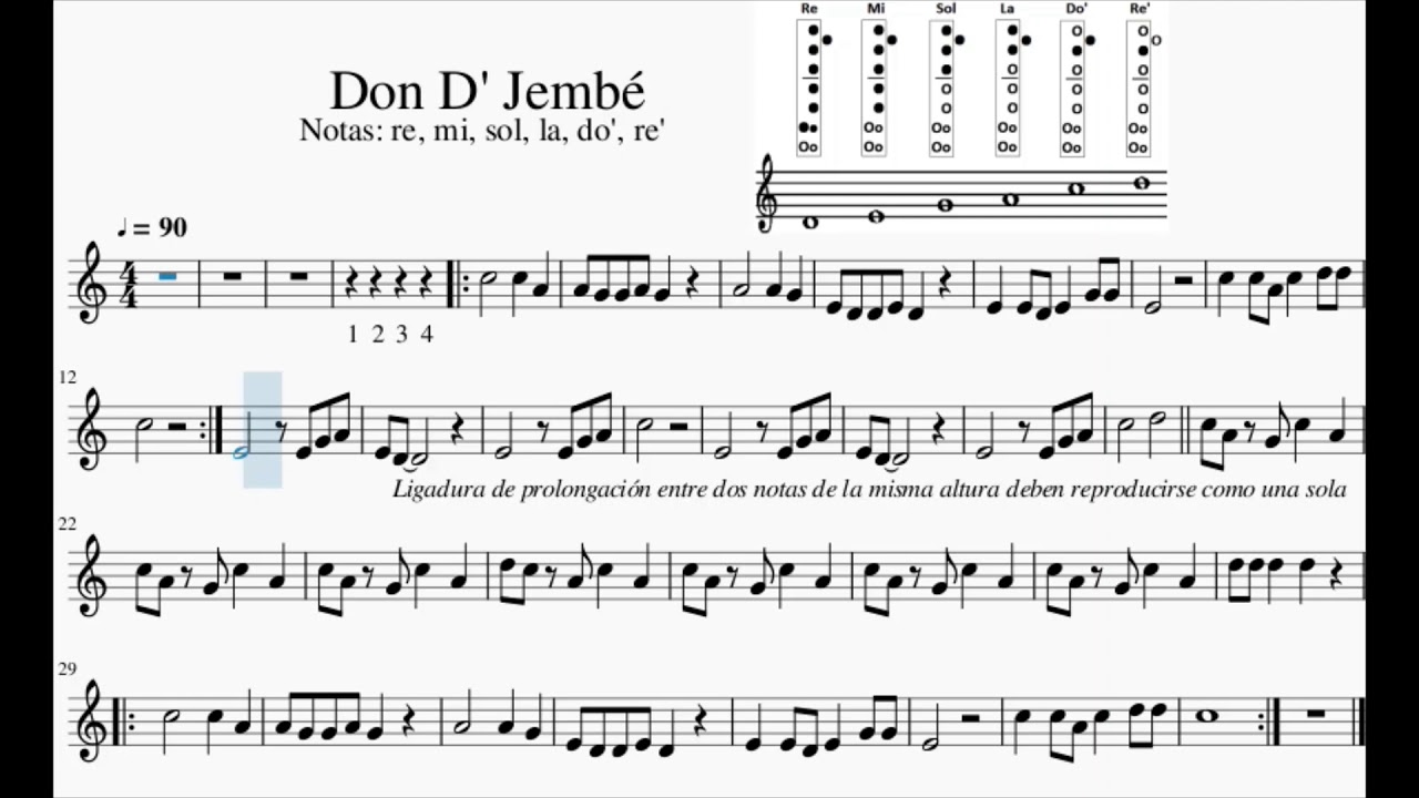 Don D' Jembé - Para instrumento o entonación