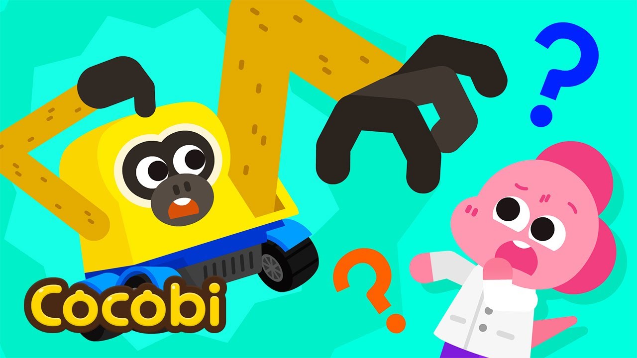 Gabung! Ekskavator Ungka😵 Lagu Lab Dr. T-rex | Kids Songs | Cocobi