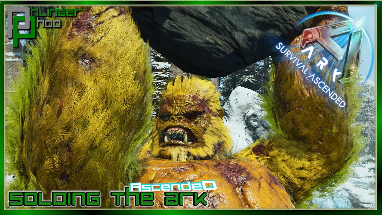 Defeating the Frozen King - Megapithecus Fight - Soloing the Ark Ascended S2E50