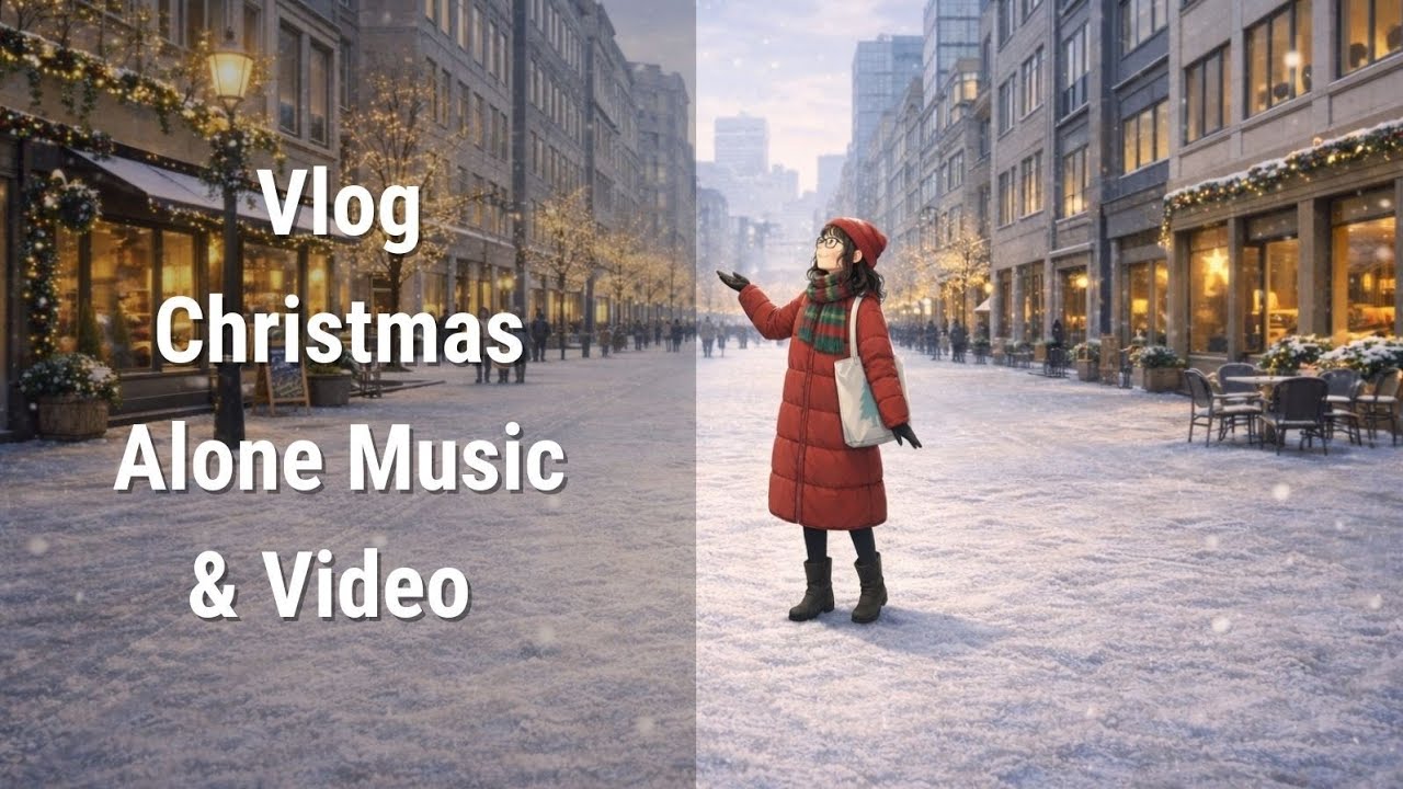 Vlog | Christmas Alone - Music & Video🎄❤️