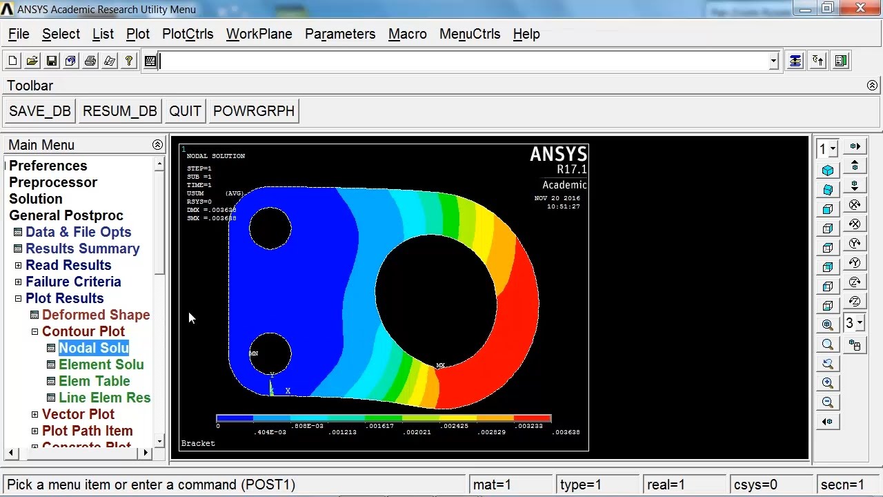 ANSYS ADPL 17 Tutorial - A 2D Bracket