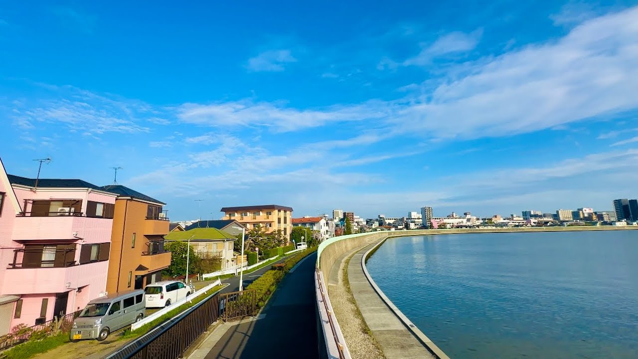 Walking along the Naka River 🇯🇵 Katsushika City Tokyo Japan 4K