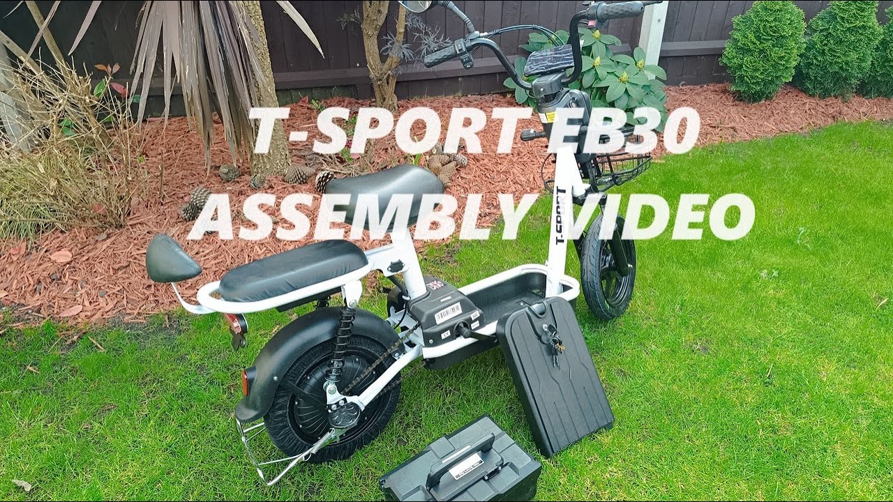 T-Sport Electric Scooter EB30 Unboxing Assembly Instructions