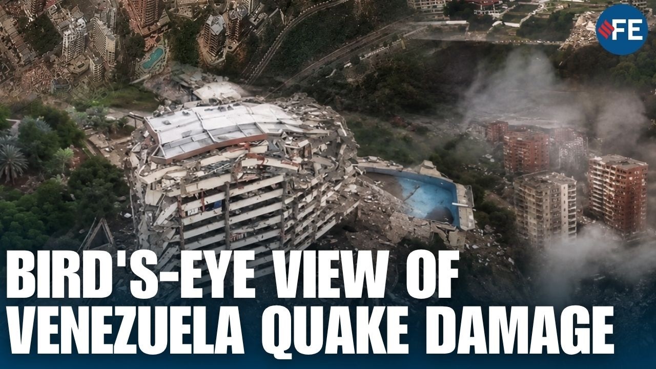WATCH: Aerial Footage Reveals DEADLY TWIN EARTHQUAKE Destruction Across La Guaira In Venezuela
