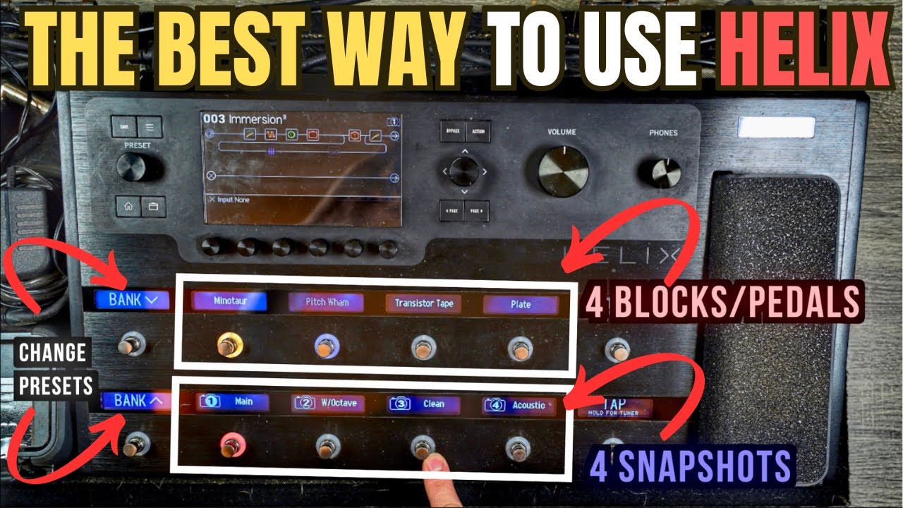 Как лучше всего использовать HELIX/HX STOMP?