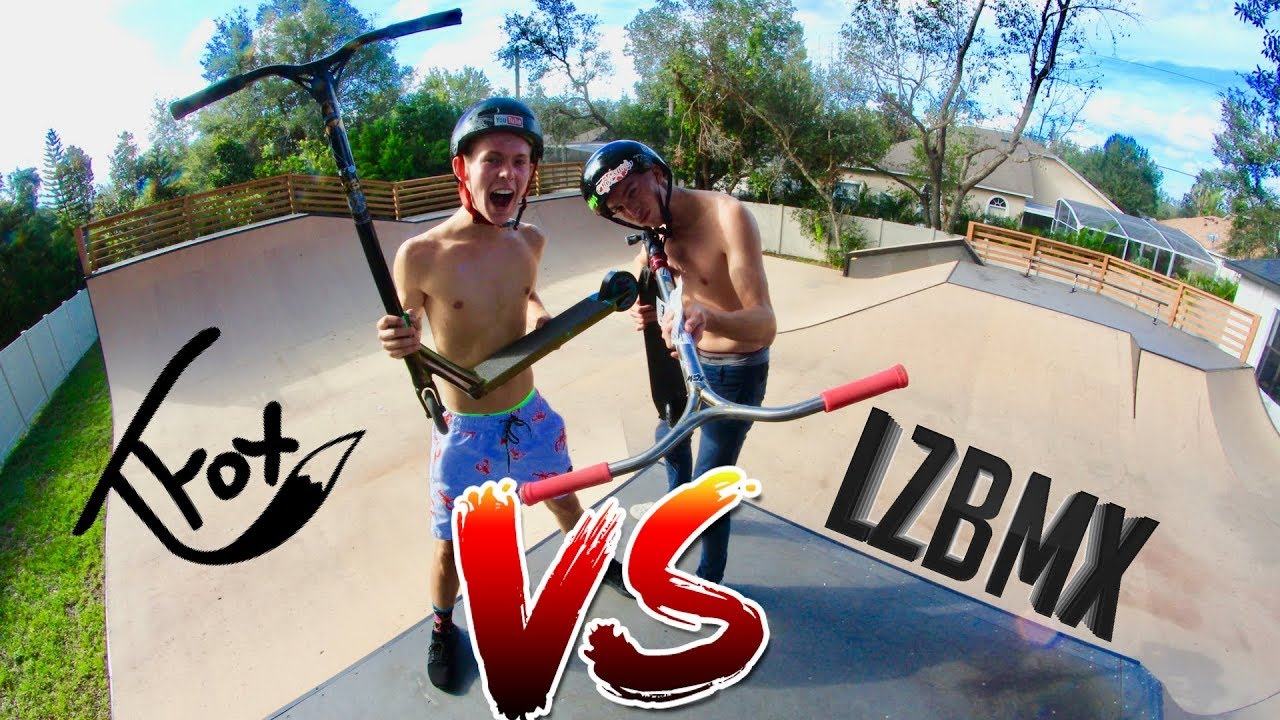 TANNER FOX VS MAVERICK LEONARD GAME OF SCOOT AT ADAM LZ HOUSE !!!