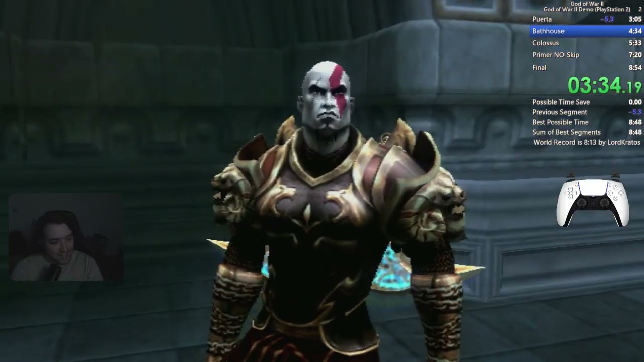 GOD OF WAR 2 DEMO (8:31) PS2 SPEEDRUN