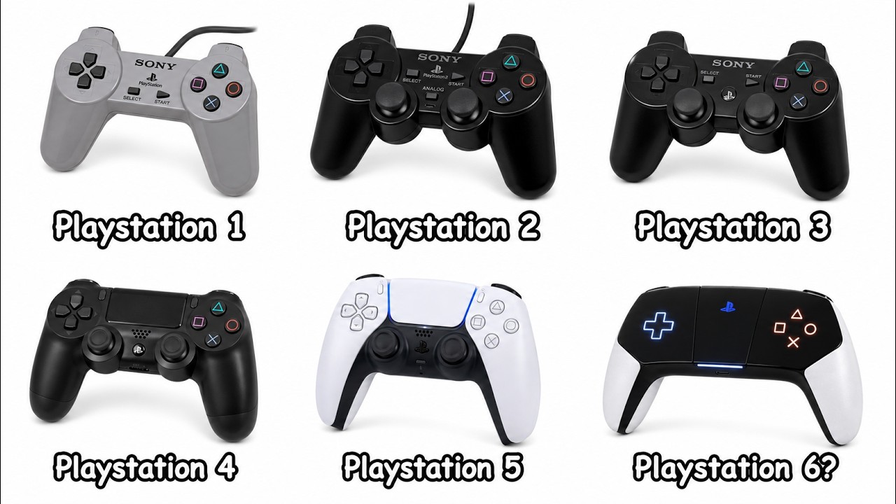 Разбор всех контроллеров PlayStation за 8 минут!