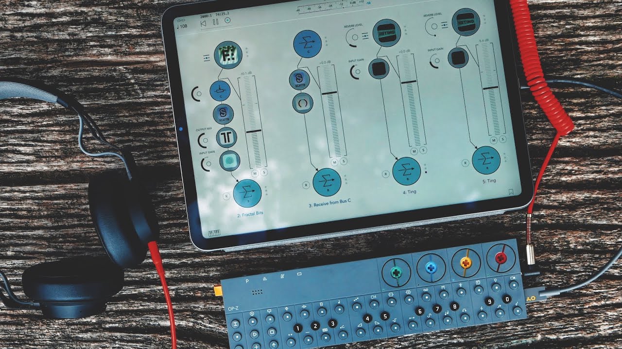 Outdoor OP-Z + iPad Jam Under The Tree