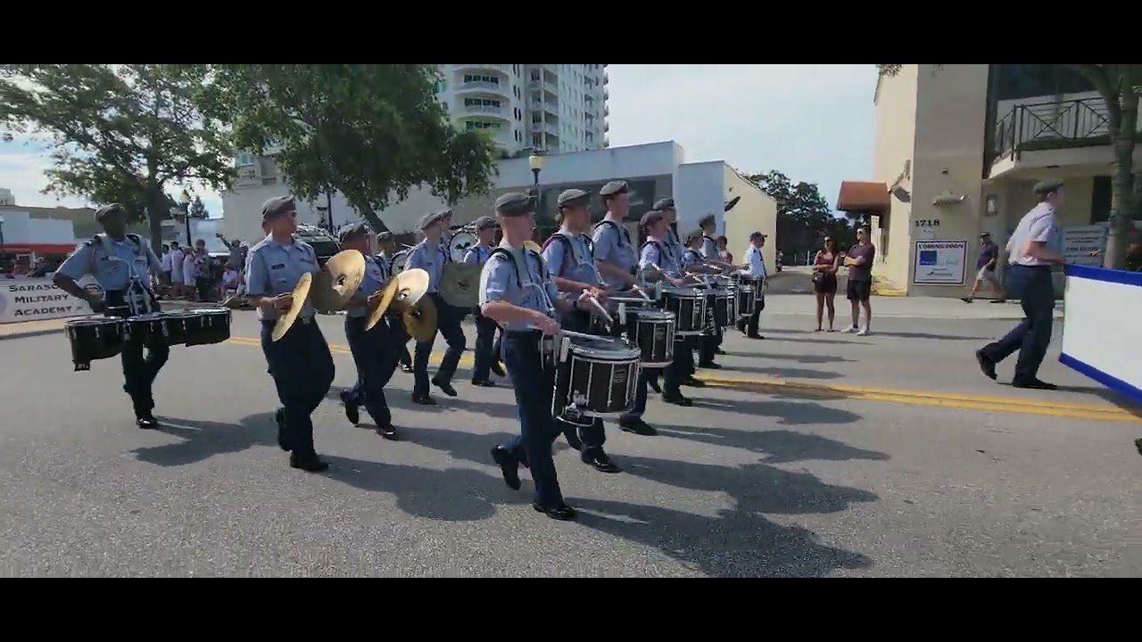 Sarasota Military Academy Drumline Memorial Day Parade 2022 #drumline #sarasota #sma video 1
