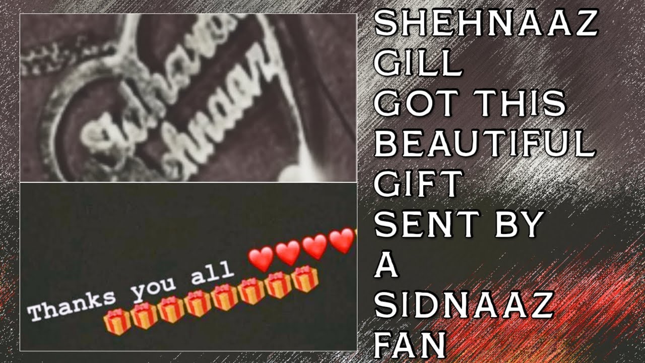 Shehnaaz Gill Got This Beautiful Gift Sent By A Sidnaaz Fan #shehnaazgill #sidnaaz #sidharthshukla