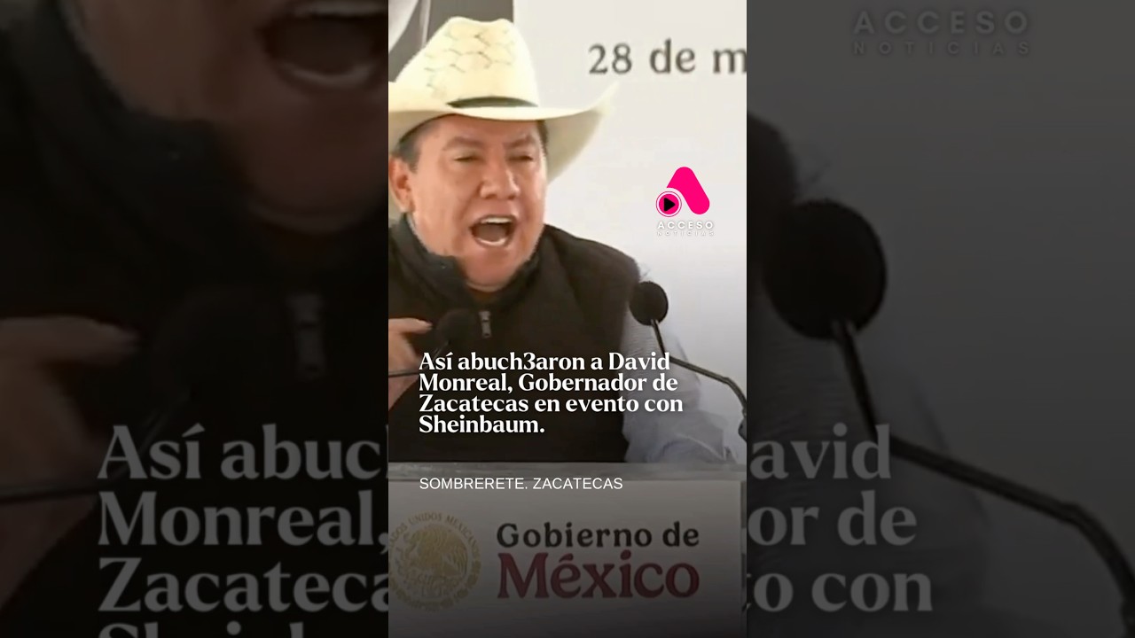 &iexcl;Sheinbaum no lo defend!&oacute;! 😮 Bochornoso momento vivi&oacute; David Monreal, Gobernador de Zacatecas.