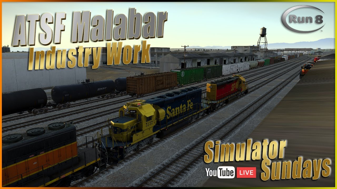 Run 8 Live | Industry Work | ATSF Malabar