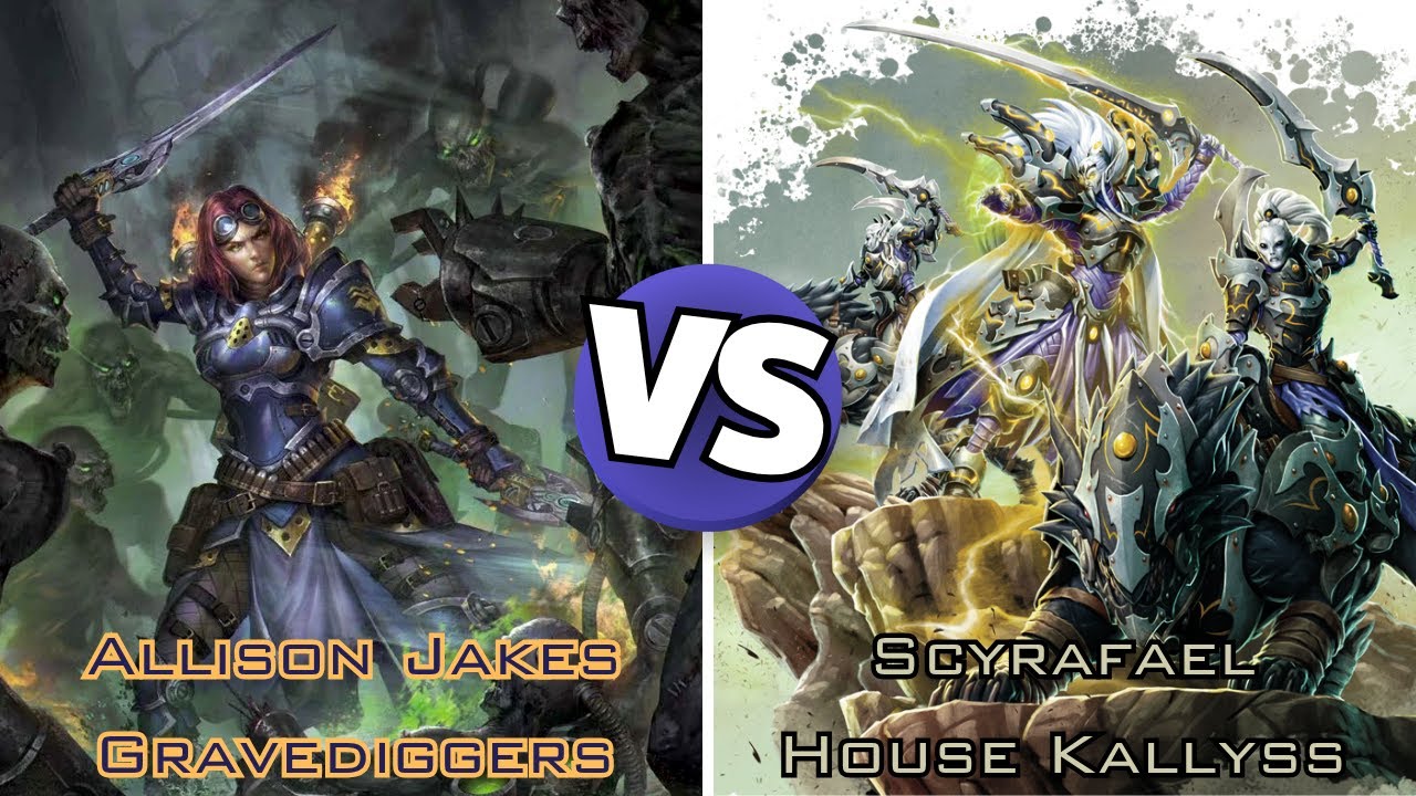 Warmachine 100pt Battle Report - Gravediggers (Allison Jakes) vs House Kallyss (Scyrafael)