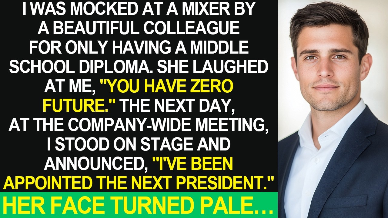 My colleague mocked me, but the next day, her face went pale when I was named the next president…