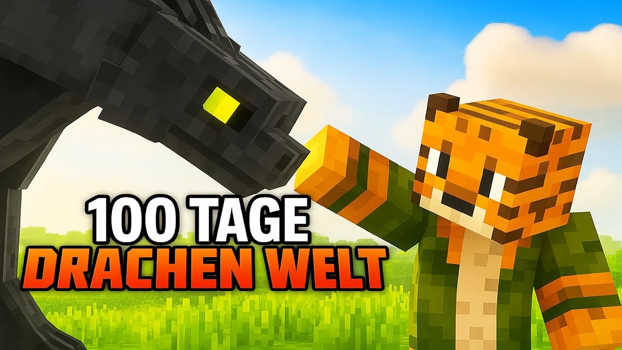 Ich habe 100 Tage als DRACHENMEISTER in Minecraft überlebt