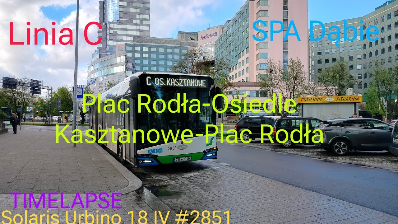 [TMLPS] Szczecin Linia C Pl. Rodła-Os. Kasztanowe-Pl. Rodła SU 18 IV #2851