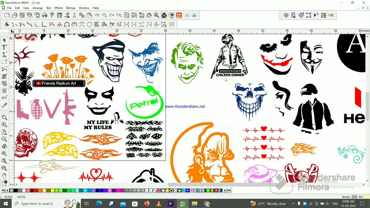 All new unlimited Sticker cutting  Designs Pendrive call 9271615163