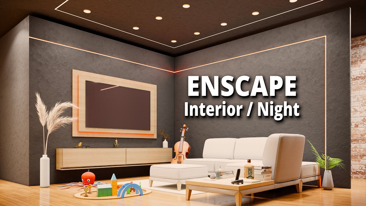 ENSCAPE Interior Lighting SketchUp: Учебное пособие по ночному освещению