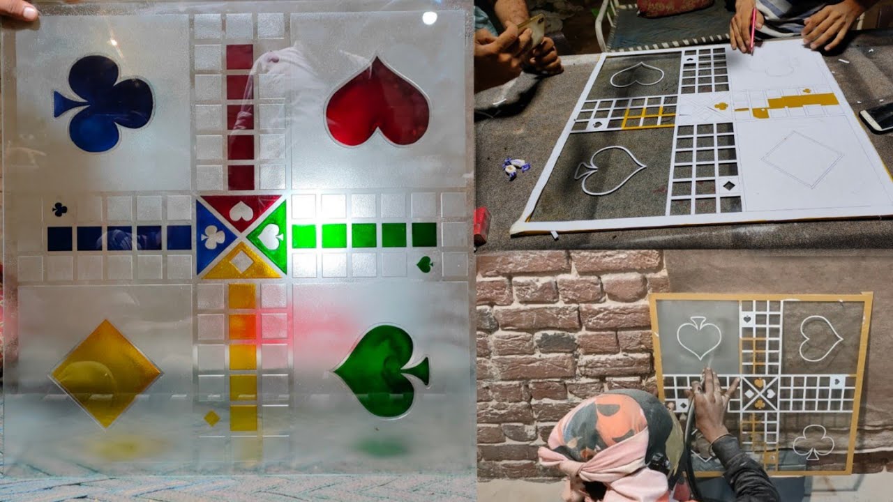 Magnificent and Creative Process of Making Ludo on Glass | Unique & Classy Ludo Board !