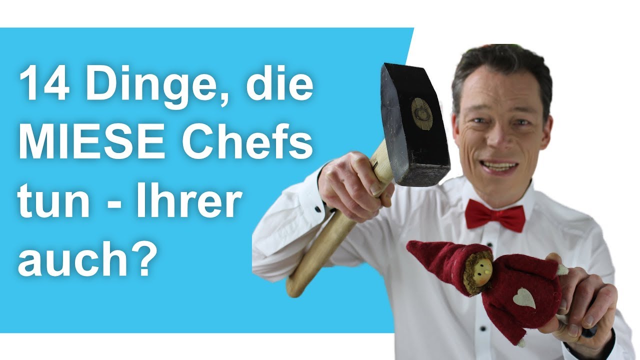 14 Dinge, die nur MIESE CHEFS  tun (deiner auch?)