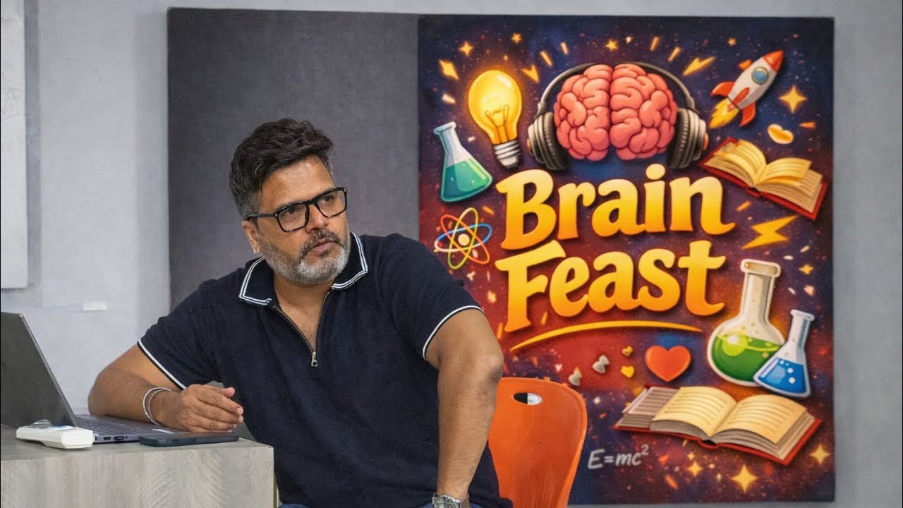 Mr. Subrata Kar Sir on the stage at the Brain Feast Workshop on 10th February, 2026.