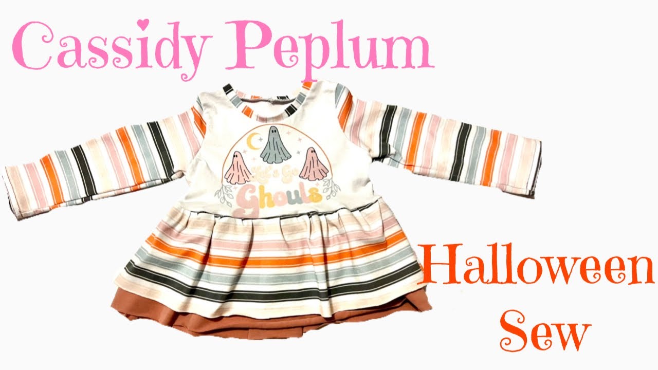 Cassidy Peplum Sewing Tutorial-Beginner Friendly!  Halloween 2022 l How to Sew a Peplum Shirt