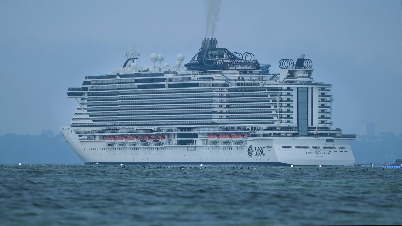 MSC Seaview's maiden call in Germany |4K