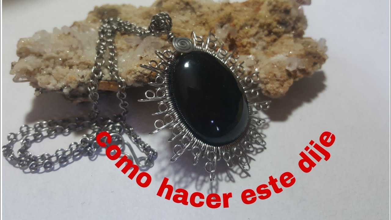 dije con alambre. colgantes con piedra y alambre. como engarzar con alambre. alambrismo. parte 7