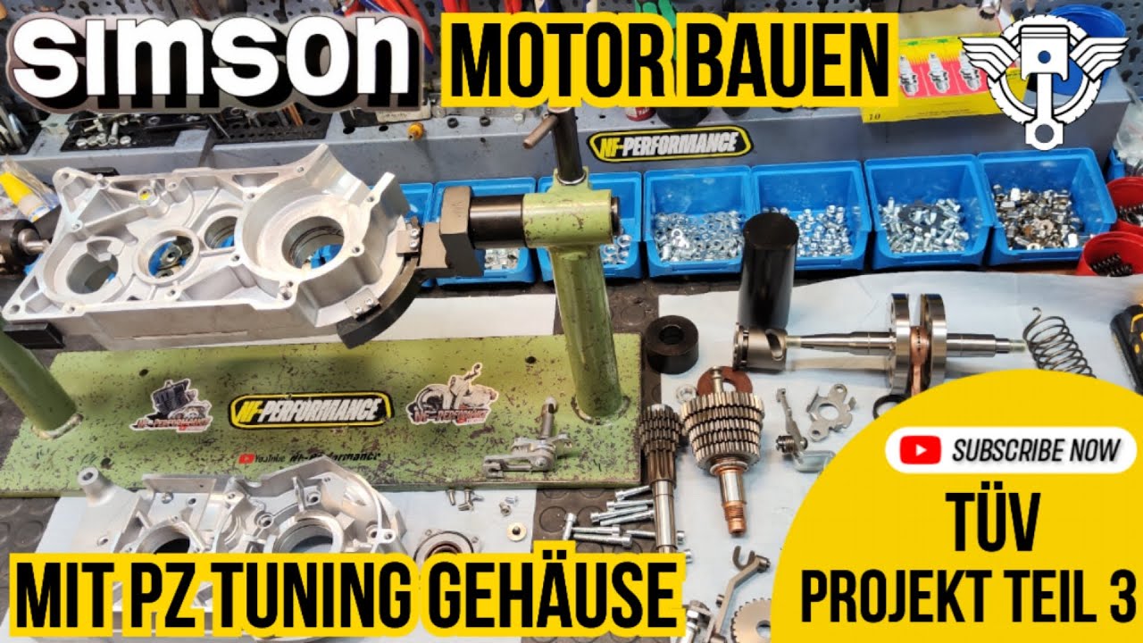 PZ- Tuning Gehäuse Motor Bauen TÜV Projekt Teil 3