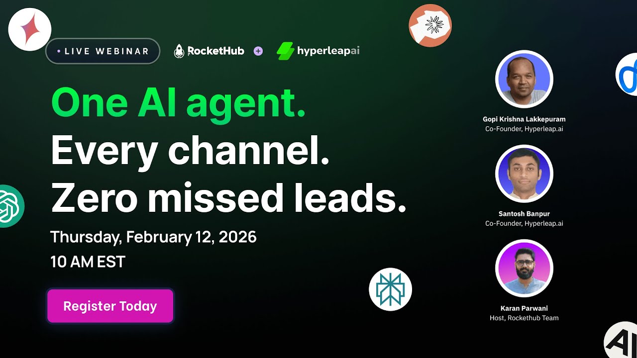 One AI agent. Every channel. Zero missed leads.