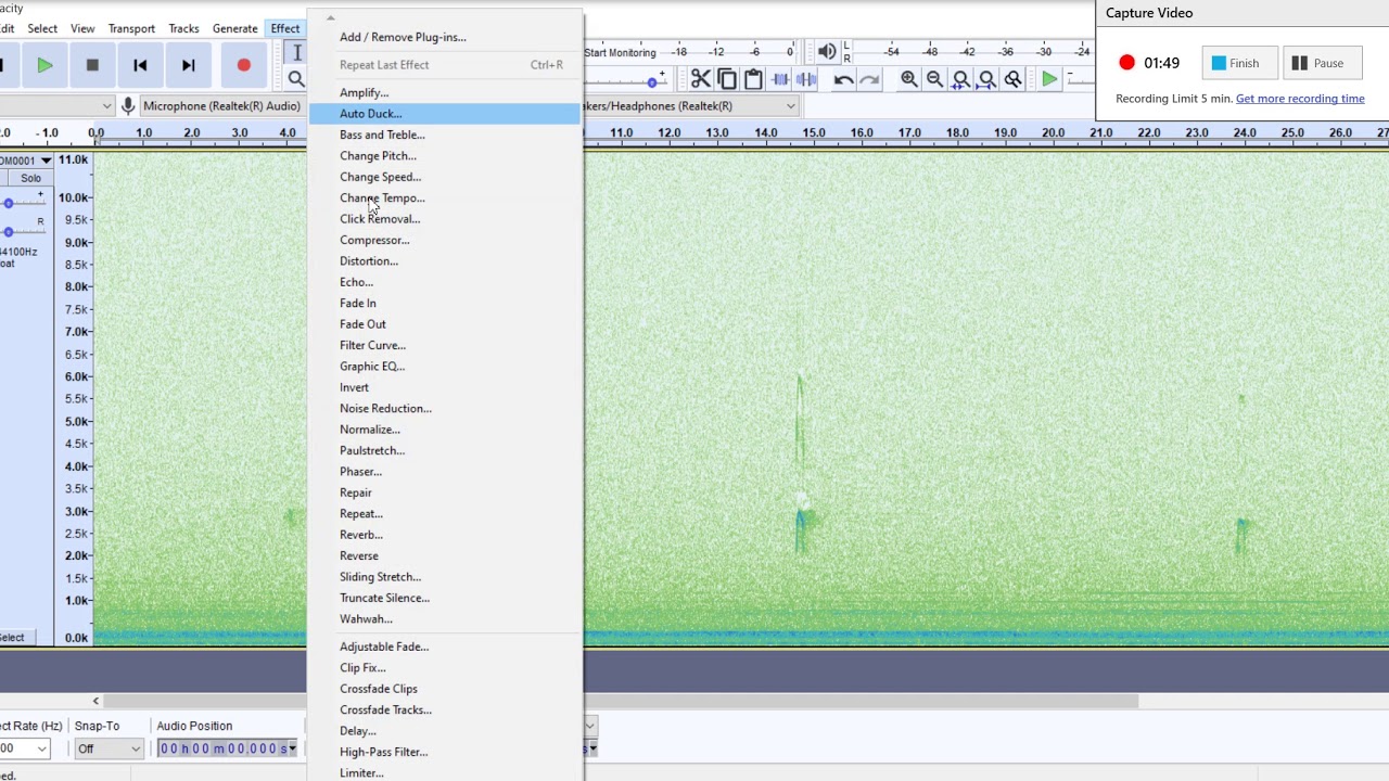 NocMig - Audacity Processing