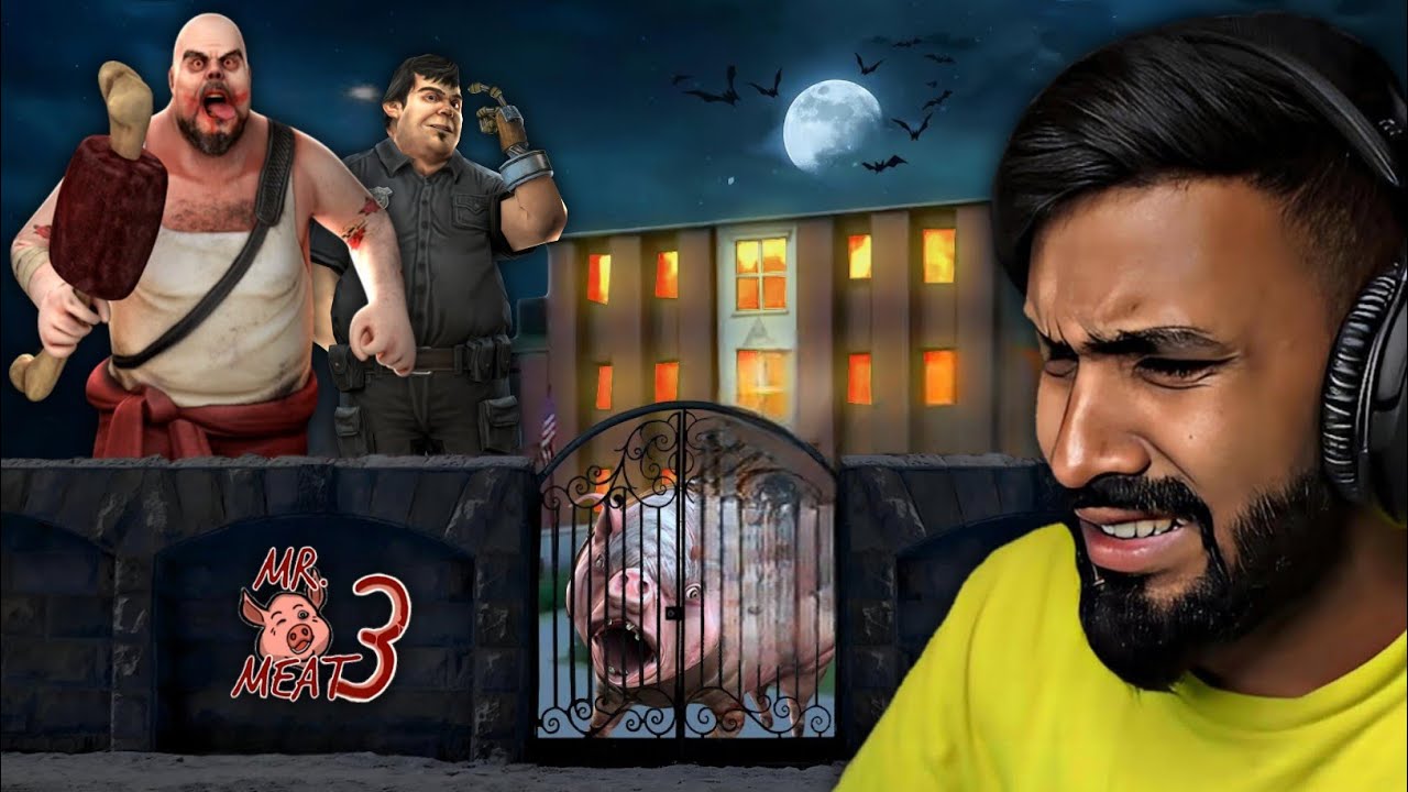 CAN I ESCAPE FROM MR MEAT HAUNTED HOUSE | TECHNO GAMERZ HORROR GAME | TECHNO GAMERZ